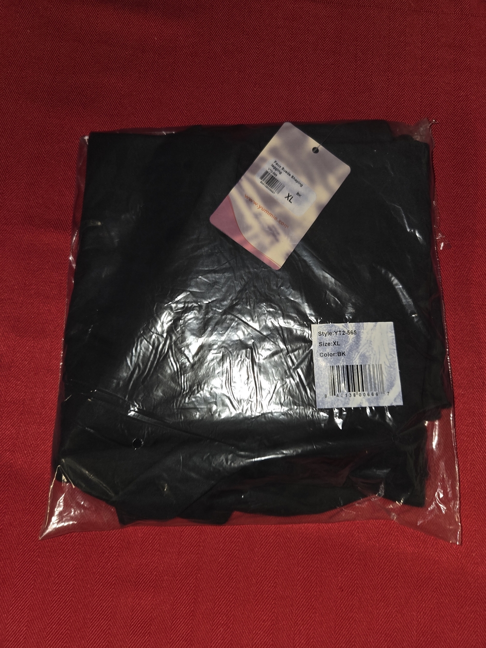 NWT YUMMIE FAUX SUEDE SHAPING LEGGING YT2-565 XL in BLACK - Picture 7 of 7